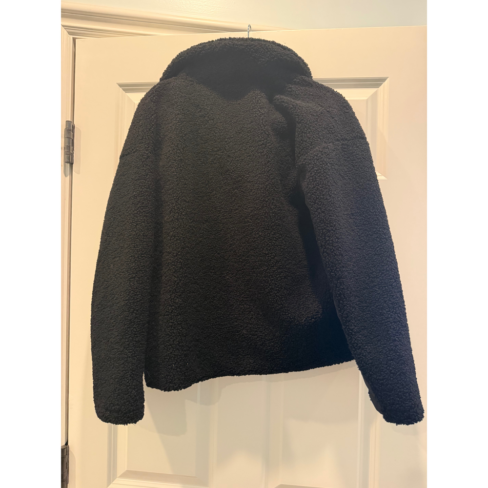 Year Of Ours Black Fleece Zip-Up Jacket - Picture 3 of 5